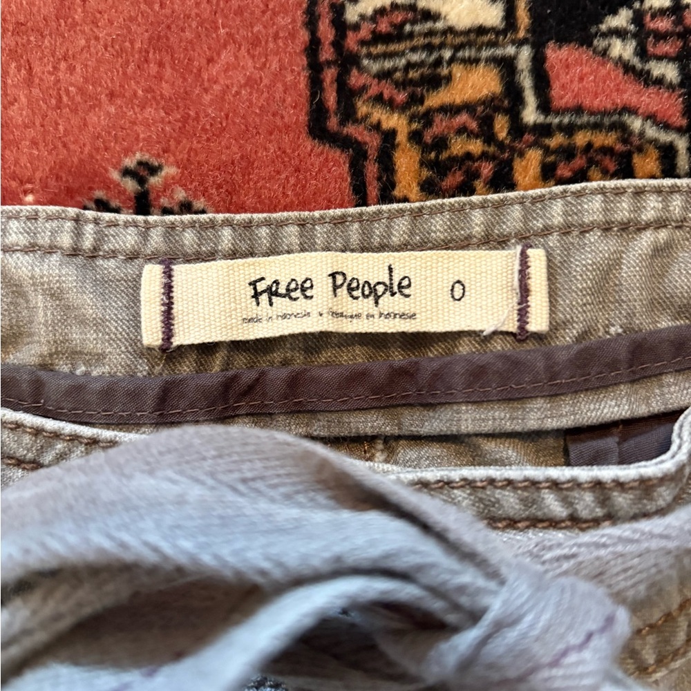 Free People Tan Cargo Shorts - Picture 3 of 4